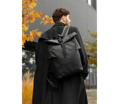 Чоловічий рюкзак ролл Sambag  RollTop KZN чорний