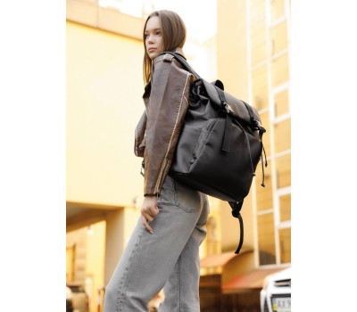 Жіночий рюкзак ролл  Sambag  Loft Zard чорний