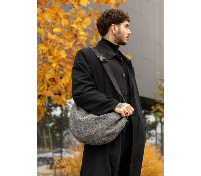 Чоловіча сумка Sambag HOBO Bag-glove тканева сіра