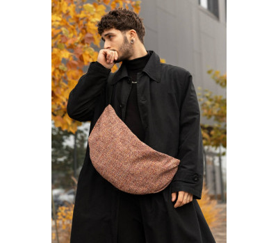 Чоловіча сумка Sambag HOBO Bag-glove теракотова тканева