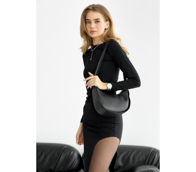 Жіноча сумка Leoma Baguette чорна