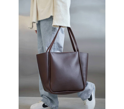 Жіноча сумка «Аббі» шоколадна WeLassie