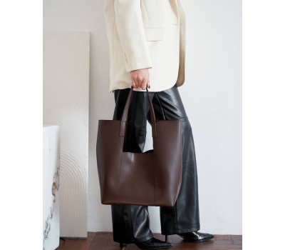 Жіноча сумка «Трейс» 2в1 шоколадна WeLassie