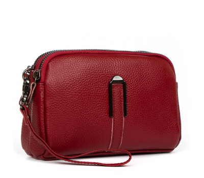 Сумка Шкіряна Жіноча Клатч ALEX RAI 88084 bordo
