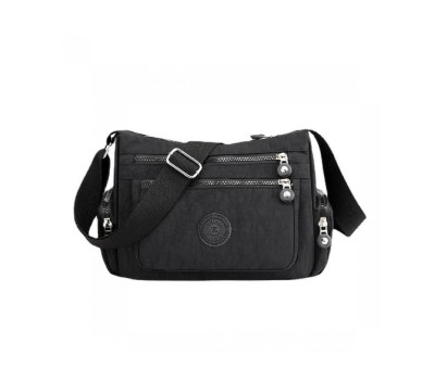 Жіночий чорний тканинний месенджер Confident WT1-3551A