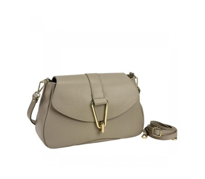 Кроссбоди женское кожанное бежевое Firenze Italy F-IT-3000B