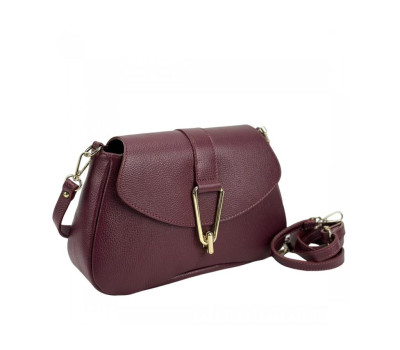 Кроссбоди женское кожанное бордовое Firenze Italy F-IT-3000BO