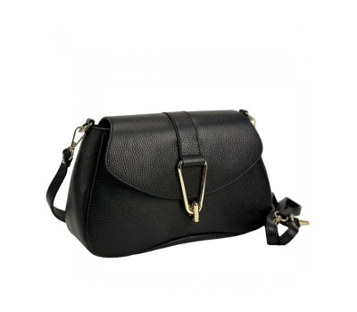 Кроссбоди женское кожанное черное Firenze Italy F-IT-3000A