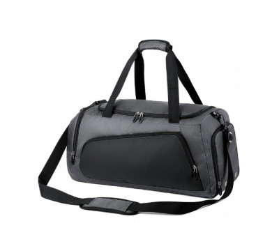 Дорожня сумка сіра текстильна Confident TB8-T17G