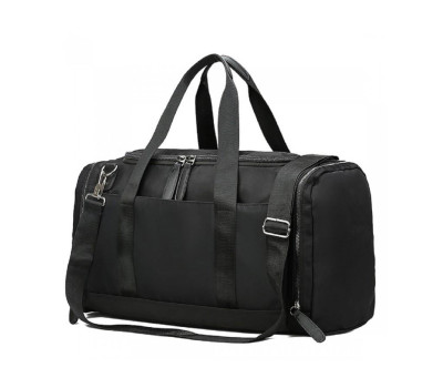 Дорожня сумка чорна текстильна Confident TB8-1905A
