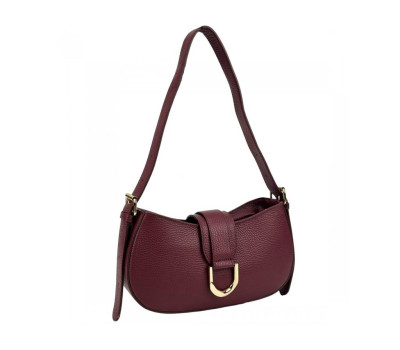 Кроссбоди кожаное полукруглое Firenze Italy F-IT-98100BO