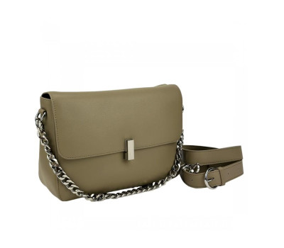 М'яке шкіряне кросбоді з клапаном на замку UnaBorsetta NW11-6829T