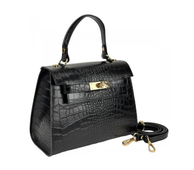 Небольшая классическая кожаная сумочка Firenze Italy F-IT-9866CR