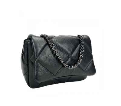 Стеганная женская мягкая сумочка на цепи Firenze Italy F-IT-98106A