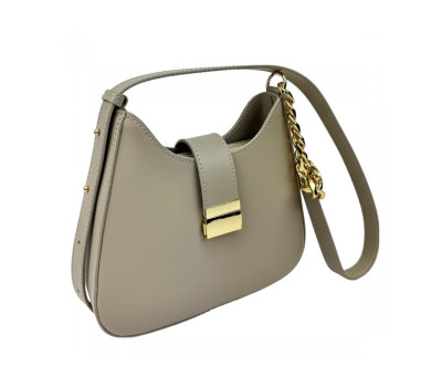 Сумка-кроссбоди женская кожаная серая  Firenze Italy F-IT-9836G