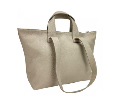 Жіночий шкіряний шопер колір тауп Firenze Italy F-IT-7615WT