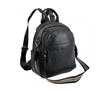 Шкіряний жіночий чорний рюкзак Olivia Leather F-FL-NWBP27-8061A