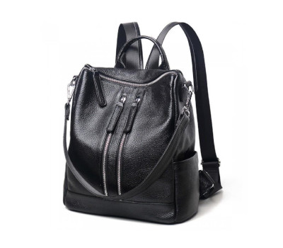 Жіночий чорний шкіряний рюкзак Olivia Leather F-FL-NWBP27-011A