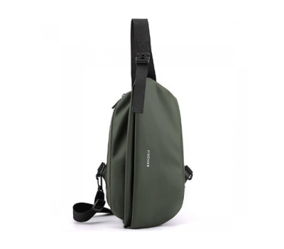 Сумка слінг текстильна кольору хакі Confident AT05-T-413KH