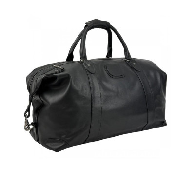 Дорожная сумка шкіряна чорна Tiding Bag 2090A