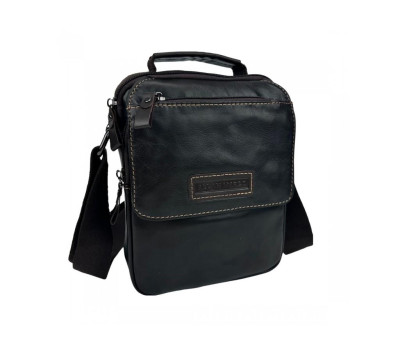 Месенджер з гладкої шкіри коричневого кольору Ruff Ryder RR-9108-1DB