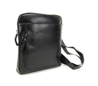 Шкіряна чоловіча сумка через плече в гладкій шкірі Tavinchi S-TV-4144A