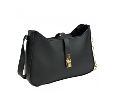 Жіноче кросбоді еко-шкіра чорне Lilly P1-405A