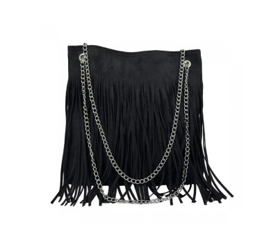 Замшева сумочка на ланцюжку з бахромою Lilly P2-8206A