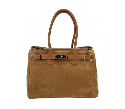 Замшевая классическая женская сумка Firenze Italy F-IT-8600C