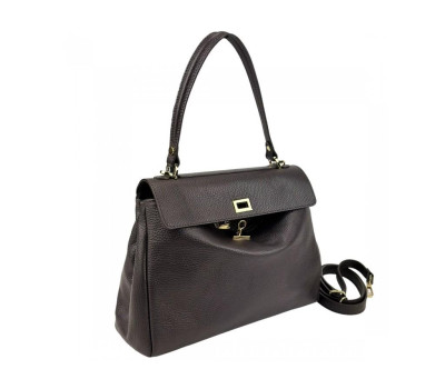 Классическая кожаная сумка через плече Firenze Italy F-IT-777DB