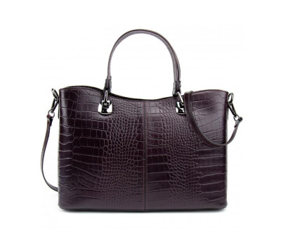 Бордовая кожаная женская сумка средних размеров Firenze Italy F-IT-5454BO-CR