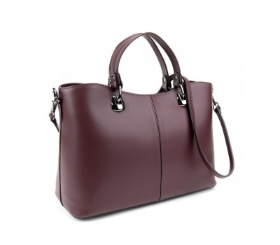 Бордовая кожаная женская сумка средних размеров Firenze Italy F-IT-7627BO