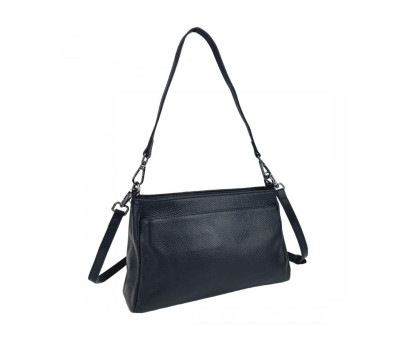 Жіноча шкіряна сумка через плече на три відділи UnaBorsetta NB2-4102A