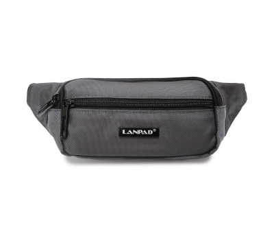 Сумка Чоловіча На пояс нейлон Lanpad 37012 gray