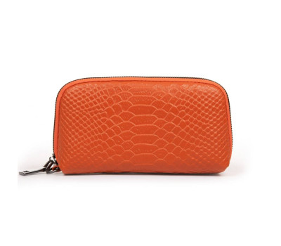 Косметичка шкіряна 60095-16 orange