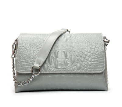 Сумка Шкіряна Жіноча Класична ALEX RAI J009-2 l.grey