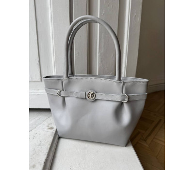 Жіноча шкіряна сумка «Анита» сіра WeLassie