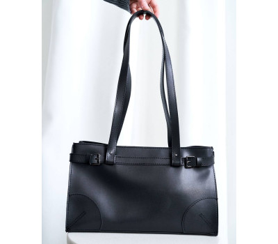 Стильна жіноча сумочка «Мадлен» чорна WeLassie