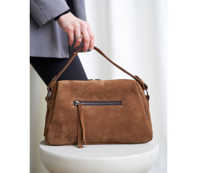 Жіноча шкіряна сумка «Фрея» карамельна WeLassie