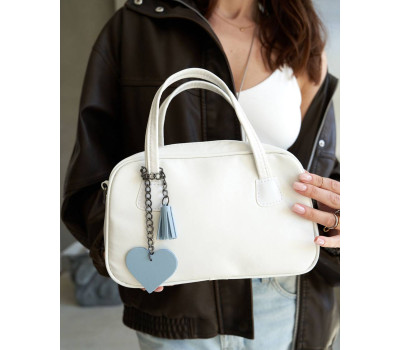 Жіноча сумка «Камерон» біла WeLassie