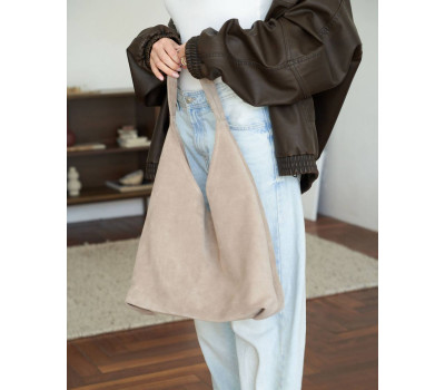 Жіноча шкіряна сумка «Мэл» бежева WeLassie