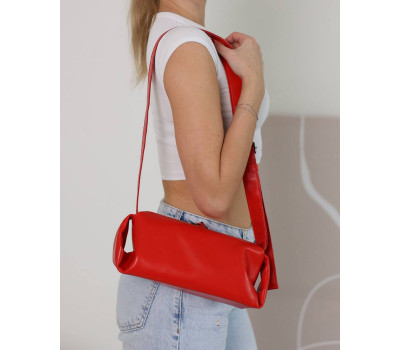 Жіноча шкіряна сумка «Мей» коралова WeLassie