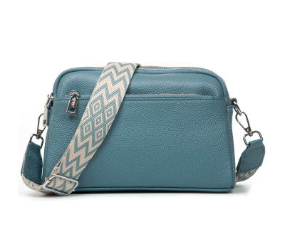 Сумка Шкіряна Жіноча Класична ALEX RAI 8960 l.blue