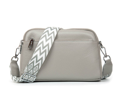 Сумка Шкіряна Жіноча Класична ALEX RAI 8960 grey