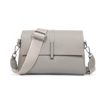 Сумка Шкіряна Жіноча Класична ALEX RAI 77001 l.gray