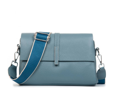 Сумка Шкіряна Жіноча Класична ALEX RAI 77001 l.blue