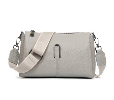 Сумка Шкіряна Жіноча Класична ALEX RAI 99105-2 l.gray