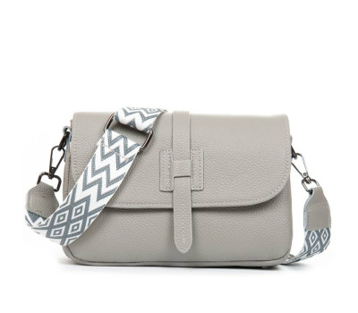 Сумка Шкіряна Жіноча Класична ALEX RAI 99106 l.gray