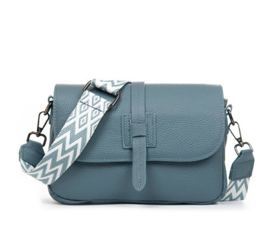 Сумка Шкіряна Жіноча Класична ALEX RAI 99106 l.blue