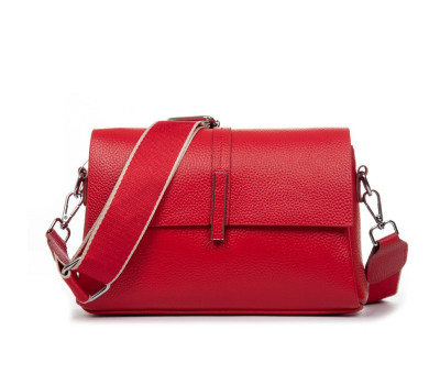 Сумка Шкіряна Жіноча Класична ALEX RAI 77001 red
